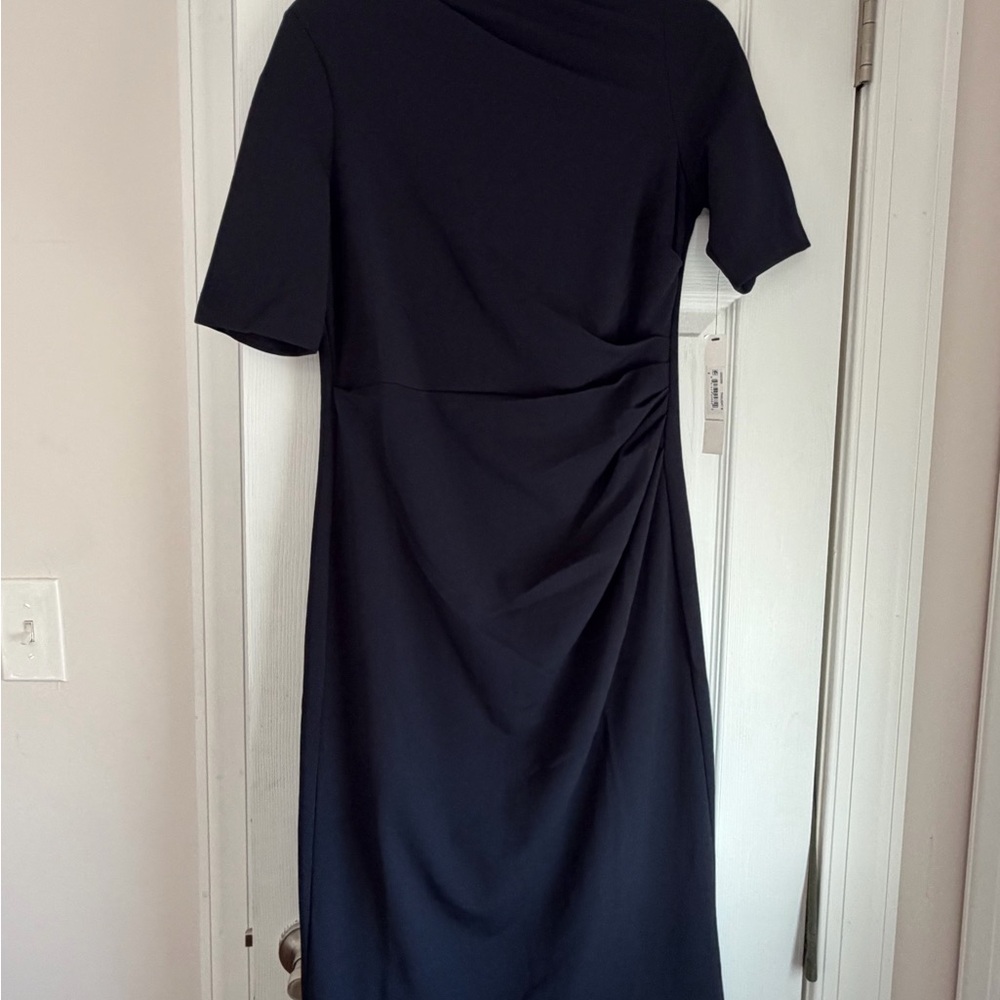 Maggy London Dark Blue Long Sleeve Dress